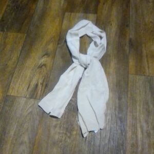 Silk Works Ivory Oblong Elegant Cream Women's Scarf 100% Silk